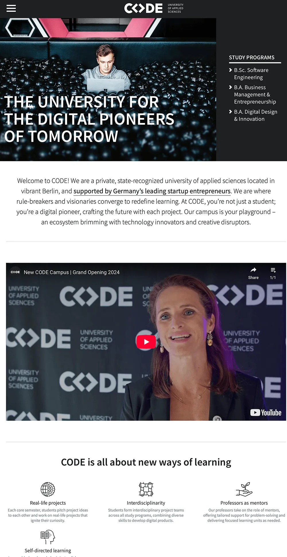 Code Berlin, the site before the rebrand