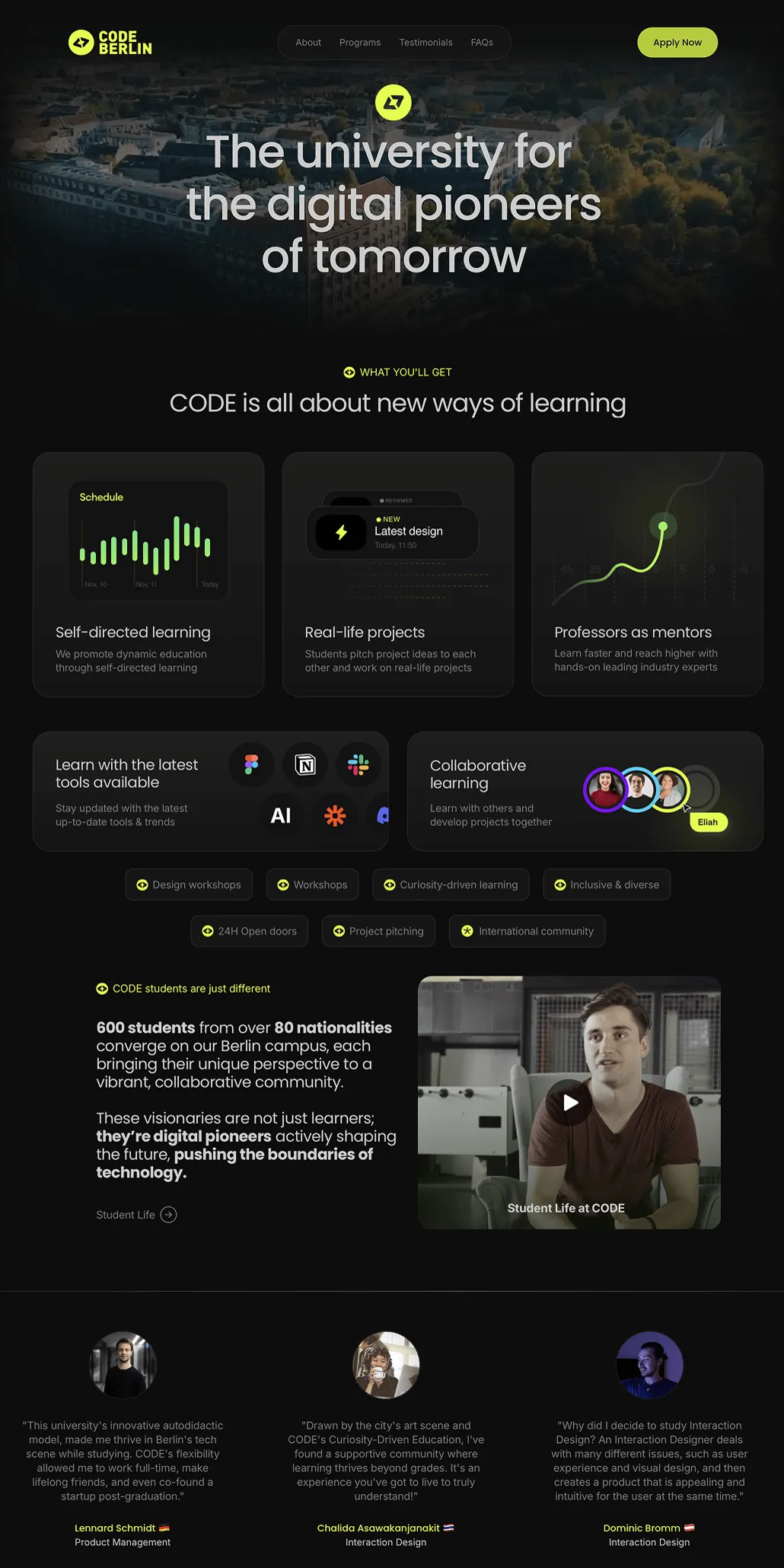 Code Berlin, the redesigned site